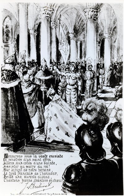 The Crowning of Charles VII in Reims, c.1910 by Leon Pousthomis